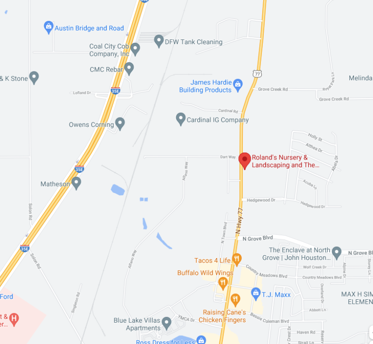 Roland’s Nursery Best Nursery in Waxahachie